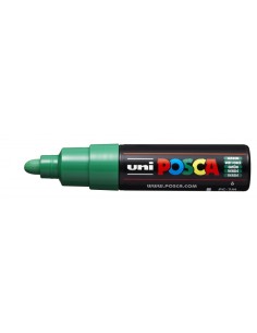 Posca PC-7M Marcador de Tinta à Base de Água - Ponta de Bala 4.5-5.5mm - Tinta Pigmentada - Resistente à Luz - Cor Verde