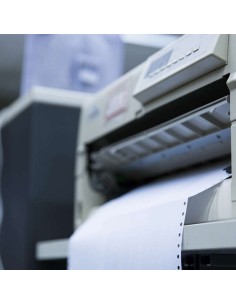 Apli Caixa de 6.000 Etiquetas em Contínuo 88.9 x 23.3mm - 500 Dobras x 12 Etiquetas - Adesivo Permanente - Cantos Arredondados  2