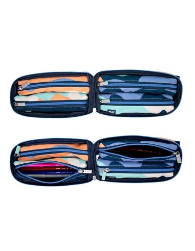 Milan The Fun Pack de 4 Estojos portatudo com Conteúdo de Série - Conteúdo: Borracha, 2 Apontadores, 1 Lápis de Grafite HB, 3 C