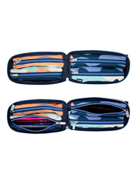 Milan The Fun Pack de 4 Estojos portatudo com Conteúdo de Série - Conteúdo: Borracha, 2 Apontadores, 1 Lápis de Grafite HB, 3 C