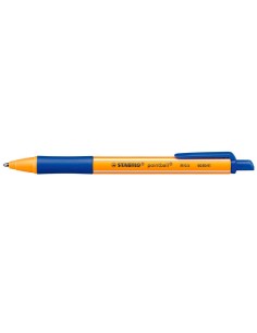 Stabilo Pointball Caneta Retrátil - Ponta de 1mm - Tinta à Base de Óleo - Recarregável - 79% Plástico Reciclado - Grip Antiderr 2