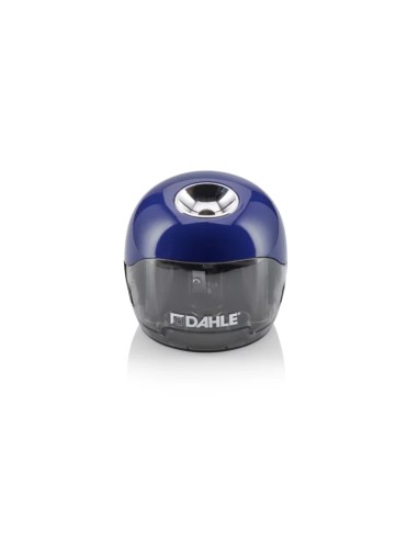 Dahle 250 Afiadeira Elétrica - Para Lápis de Ø 8mm - Grande Depósito Transparente - Alimentação com Pilhas AA - Cor Azul