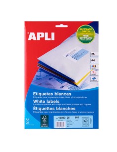 Apli Etiquetas Brancas Permanentes Ø 40,0mm 25 Folhas 2