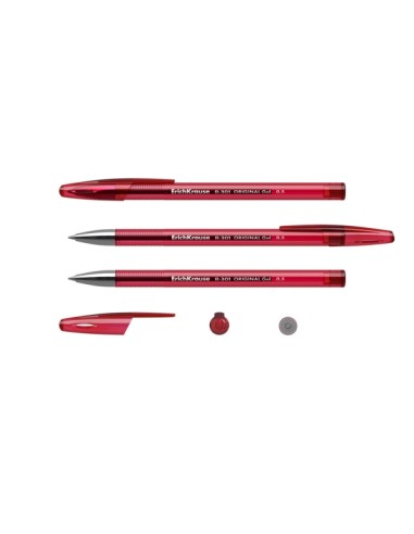 Erichkrause R-301 Original Esferográfica de Tinta Gel - Ponta 0.5mm - Traço 0.4mm - Corpo Translúcido Colorido - Grip Perfilado