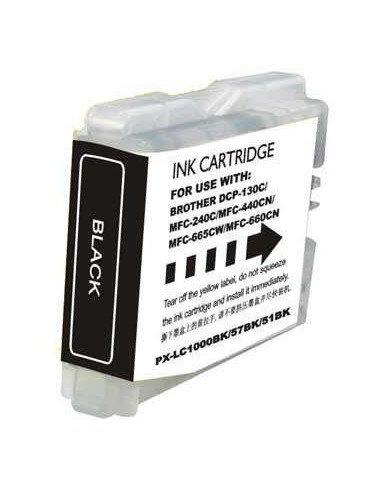 Brother LC1000XL/LC970XL Preto Cartucho de Tinta Genérico - Substitui LC1000BK/LC970BK
