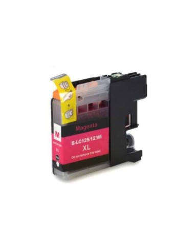 Brother LC123XL/LC121XL Magenta Cartucho de Tinta Genérico - Substitui LC123M/LC121M