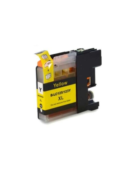 Brother LC123XL/LC121XL Amarelo Cartucho de Tinta Genérico - Substitui LC123Y/LC121Y
