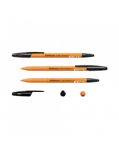 Erichkrause R-301 Caneta Laranja - Ponta de 0.7mm - Traço de 0.35mm - Tampa Ventilada - Corpo Opaco Laranja - Cor Preta 2