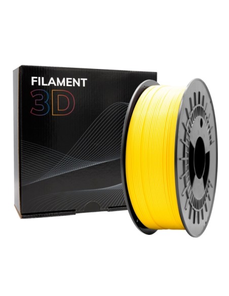 Filamento 3D PETG - Diâmetro 1,75mm - Bobina 1kg - Cor Amarela