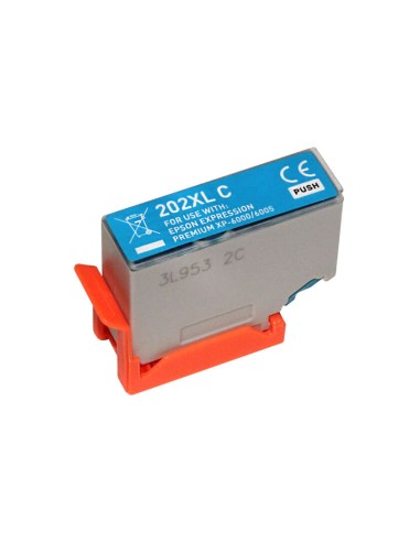 Epson 202XL Cyan Cartucho de Tinta Genérico - Substitui C13T02H24010/C13T02F24010