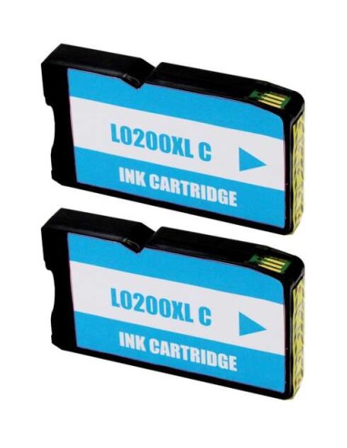 Lexmark 200XL Cyan Pack 2 Cartuchos de Tinta Genéricos - Substitui 14L0198