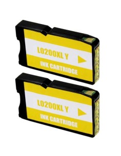 Lexmark 200XL Amarelo Pack 2 Cartuchos de Tinta Genéricos - Substitui 14L0200