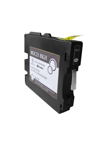Ricoh GC21K Preto Cartucho de Tinta Pigmentada Genérico - Substitui 405532/405536