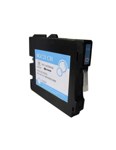 Ricoh GC21C Ciano Cartucho de Tinta Pigmentada Genérico - Substitui 405533/405537