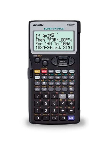Calculadora Programável de Mesa Casio FX-5800PLUS - Tela de 4 Linhas - 664 Funções - 26 Memórias - 128 Fórmulas Armazenadas - A