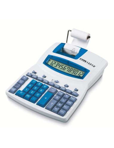 Ibico 1221x Calculadora Semi-Profissional Tela LCD 12 Dígitos - Impressão a 2 Cores - Velocidade de Impressão 2.4 Linhas por Se
