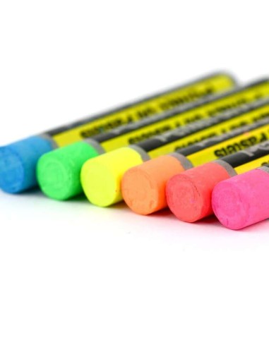 Pacote de 12 Pastéis a Óleo Pentel - 6 Metálicos e 6 Fluorescentes - Macios, Cremosos e de Secagem Lenta - Cores Metálicas e Fl