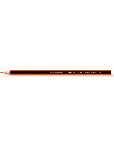 Staedtler Noris Colour 185 Lápis Hexagonal de Cor - Resistência à Quebra - Material Wopex - Cor Laranja