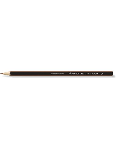 Staedtler Noris Colour 185 Lápis Hexagonal de Cor - Resistência à Quebra - Material Wopex - Cor Siena Tostada