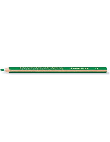 Staedtler Jumbo Noris 128 Lápis Triangular de Cor - Mina de 4mm - Resistência à Quebra - Design Ergonômico - Cor Verde