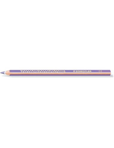 Staedtler Jumbo Noris 128 Lápis Triangular de Cor - Mina de 4mm - Resistência à Quebra - Design Ergonômico - Cor Violeta