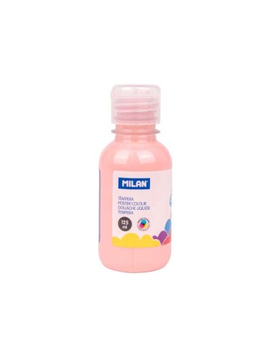 Milan Garrafa de Têmpera 125ml - Tampa Dosadora - Secagem Rápida - Misturável - Cor Rosa Pálido