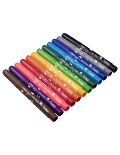Jovi Felt Pens Pack Escolar 96 Marcadores Jumbo - Ponta Resistente - Tampa Ventilada - Grip Ergonômico - Tinta de Grande Fixaçã 2