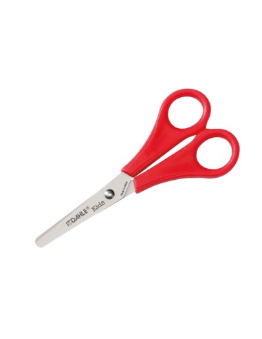 Dahle 54626 Kids Tesoura Infantil 13cm - Pontas Arredondadas - Aço Inoxidável - Cor Vermelha