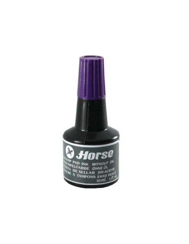 Horse Frasco de Tinta para Carimbo 30ml - Sem Óleo - Cor Violeta