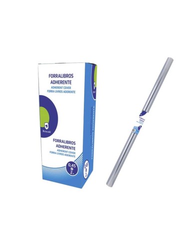 Bismark Capa de Livros Adesiva PVC 2mx45cm - Capa de Plástico Adesiva - Transparente