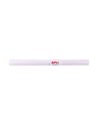 Apli Capa para Livros em Rolo 80µ 3 x 0,5 Metros - Polipropileno - Adesivo Reposicionável - Alta Resistência