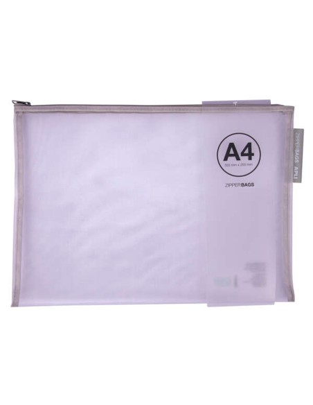 Apli Envelopes Porta-Tudo Nylon Respirável A4 - Toque Agradável, Portáteis, Resistentes e Duráveis - Ideal para Documentos, Equ