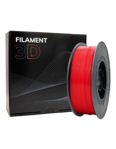 Filamento 3D PLA - Diâmetro 1.75mm - Bobina 1kg - Cor Vermelho