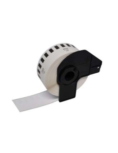 Brother DK22210 - Etiquetas Genéricas de Tamanho personalizado - Largura 29mm x 30,48 metros - Texto preto sobre fundo branco