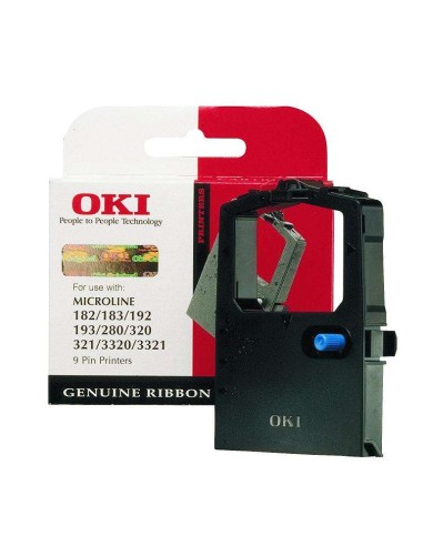 OKI ML182/ML280/ML3320 Fita Matricial Preta Original - 09002303