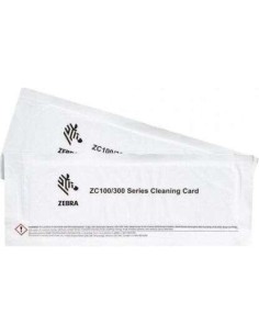 Kit de 2 Cartões de Limpeza Originais Zebra ZC100/ZC300