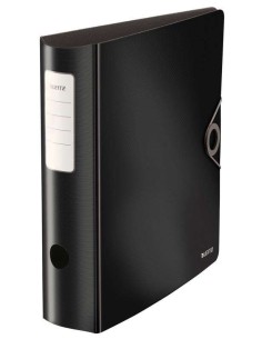 Leitz Active Solid Arquivador de Alavanca para formato A4 - Lombada Larga Arredondada de 75mm - Mecanismo de 180° - Fecho com E