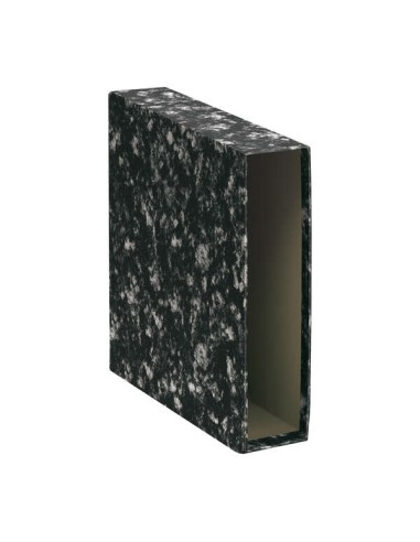 Capa para Arquivador de Alavanca Formato A4 Dohe Archinovo - Medidas 286x324x82mm - Cor Preto Jaspeado