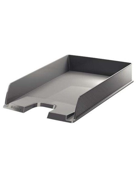 Esselte Europost Bandeja Porta-documentos - Formato Vertical - A4 - Espaço para Etiqueta de Identificação - Cor Cinza