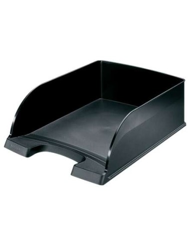 Leitz Plus Jumbo Bandeja Porta-documentos de Grande Capacidade - Formato Vertical A4 - Até 8 Unidades Empilháveis - Cor Preta