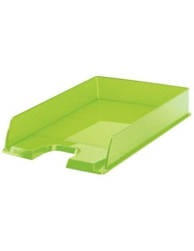 Esselte Europost Bandeja Porta-documentos - Plástico Transparente - Formato Vertical - A4 - Cor Verde Transparente