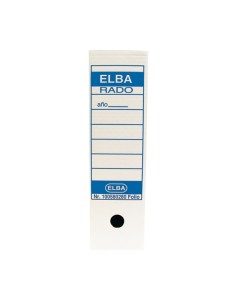 Elba Caixa de Arquivo Definitivo Folio Prolongado - Resistente e Durável - Ideal para Organizar Documentos - Design Elegante e