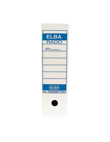 Elba Caixa de Arquivo Definitivo Folio Prolongado - Resistente e Durável - Ideal para Organizar Documentos - Design Elegante e 