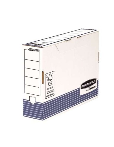 Fellowes Bankers Box Caixa de Arquivo Definitivo 80mm Folio - Montagem Fastfold - Papelão com Certificação FSC - Medidas Intern