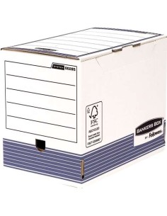 Fellowes Bankers Box Caixa de Arquivo Definitiva 200mm A4 - Montagem Automática Fastfold - Cartão Reciclado Certificação FSC
