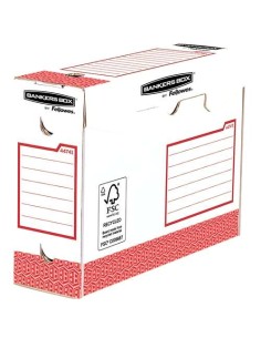 Fellowes Bankers Box Basic Pack de 20 Caixas de Arquivo Definitivo A4+ 100mm - Extra Resistente - Montagem Manual - Cartão Reci