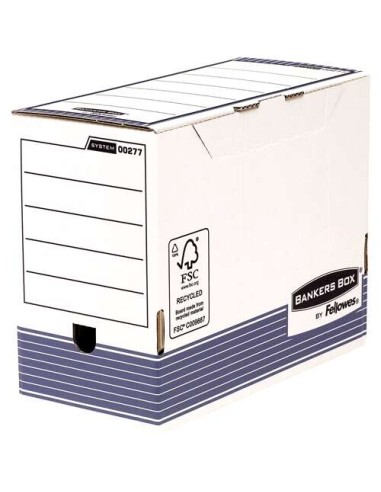 Fellowes Bankers Box Caixa de Arquivo Definitivo 150mm A4 - Montagem Automática Fastfold - Papelão Reciclado Certificação FSC