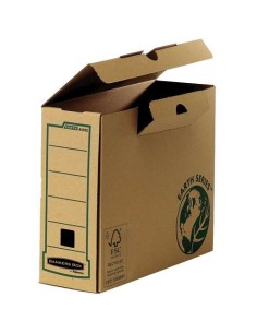 Caixa de Arquivo Definitivo A4 100mm Fellowes Bankers Box Earth - Montagem Manual - Cartão Reciclado Certificação FSC - Cor Mar 2