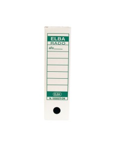 Elba Caixa de Arquivo Definitivo A4 - Resistente e Durável - Tamanho Padrão A4 - Design Elegante e Funcional - Cor Branca e Ver