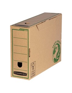Caixa de Arquivo Bankers Box Tamanho A4 - Fabricada em Cartão Reciclado - Certificação FSC - Compatível com Contentores Earth S